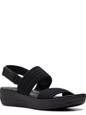 Clarks Cloudsteppers Athleisure Sandals Black 10